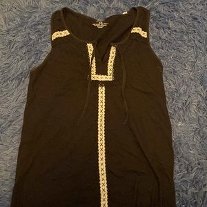 Black and white tank top